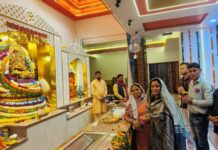 श्री खाटू धाम मंदिर लाडवा में गोवर्धन पूजा के अवसर पर अंकुट के भंडारे का आयोजन