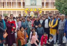 श्री खाटू श्याम मित्र मंडल का 52 श्रद्वालुओं का जत्था श्री सालासर धाम व खाटू श्याम धाम के लिए रवाना