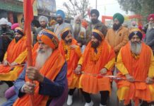 श्री गुरू गोबिन्द सिंह जी महाराज के पावन प्रकाशोत्सव को लेकर नगर कीर्तन निकाला गया