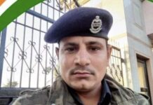 सी आर पी एफ असम में तैनात हैड कांस्टेबल रजनीश की हार्ट अटैक से मौत