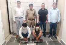मोटर चोरी के मामले में दो आरोपी गिरफ्तार
