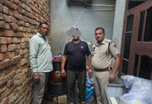 अवैध शराब तैयार करते एक आरोपी को करनाल पुलिस ने किया गिरफ्तार