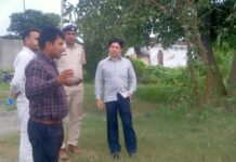 एसडीएम अशोक मुंजाल ने गांव कलसौरा व नबियाबाद का दौरा कर जलभराव की स्थिति का लिया जायजा