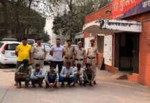 छीना-झपटी की वारदात को अंजाम देने वाले 6 आरोपी करनाल पुलिस ने किए गिरफ्तार