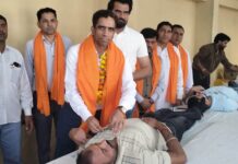 रक्तदान करने से शरीर में किसी प्रकार की कोई कमजोरी नहीं आती है-निर्मल कश्यप