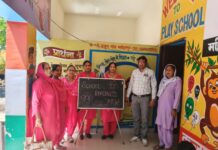 गांव मनोहरपुर प्ले स्कूल में शुक्रवार को रेडीनेस मेला आयोजित