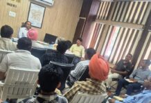 एसडीएम डॉ. रमन गुप्ता की अध्यक्षता में फसल अवशेष प्रबंधन को लेकर बैठक आयोजित