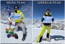 सभी बाधाओं को मात देते हुए: “बैडक्नीज़गुरु” सिद्धार्थ उनियाल ने मात्र 5 दिन 5 घंटे में 6,000 मीटर से अधिक ऊंचाई वाली 4 हिमालयी चोटियों पर फतह हासिल की