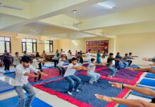 शहीद उधम सिंह राजकीय महाविद्यालय में करवाया गया अंतरराष्ट्रीय योग दिवस प्रोटोकॉल अभ्यास