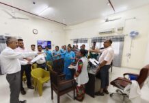 स्वच्छता पखवाड़ा के बारे में सभी स्वास्थ्य कर्मियों एवं सुपरवाइजर को शपथ दिलवाई