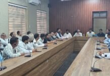 ‘लोकतंत्र बचाओ, अराजकता हटाओ’ पदयात्रा की तैयारियों को लेकर बैठक का हुआ आयोजन